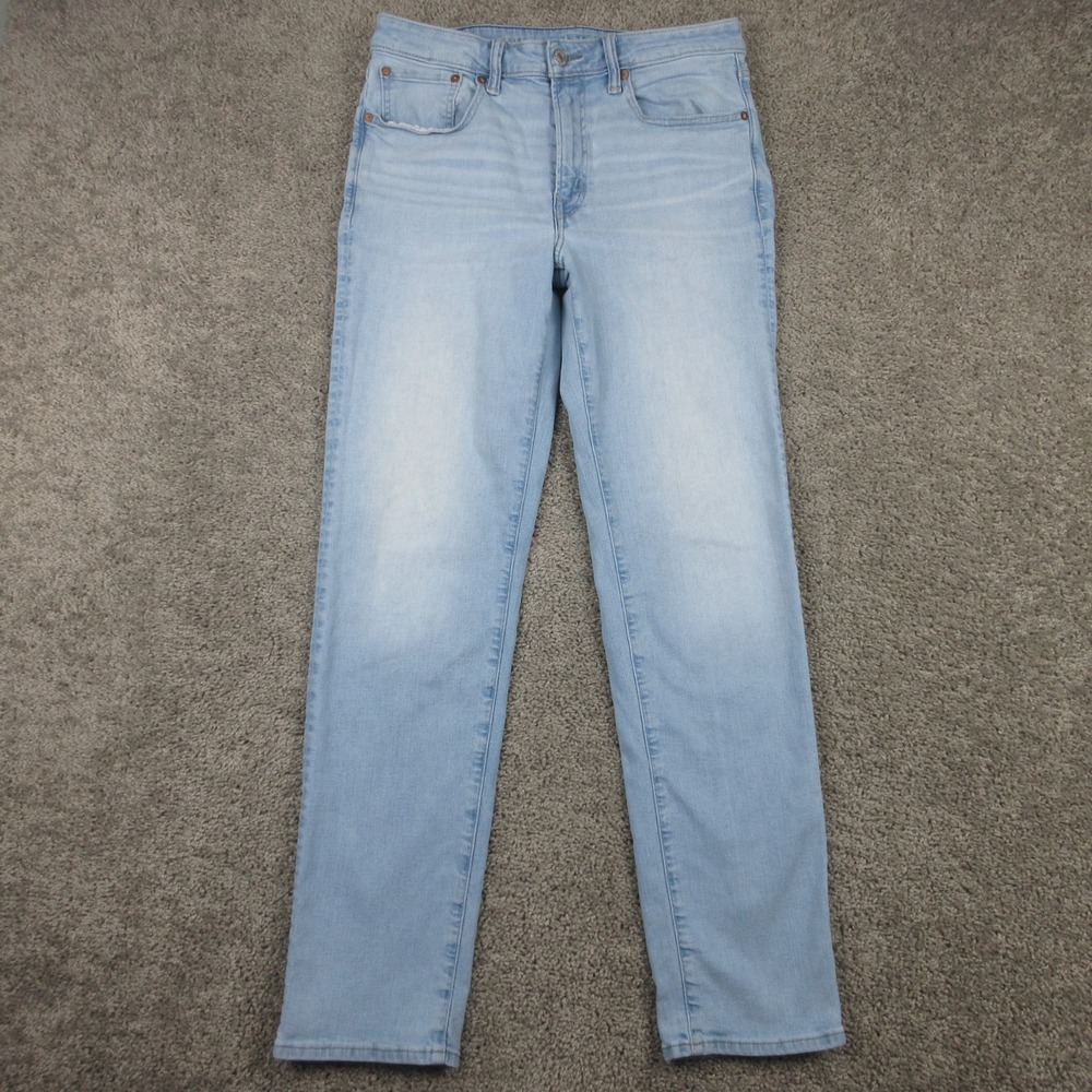 American Eagle Jeans Mens 32x31 (Tag 32x34) Blue Athletic Straight Denim Pants